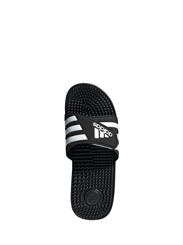 adidas Black/white Sportswear Adissage Slides - Image 4 of 9