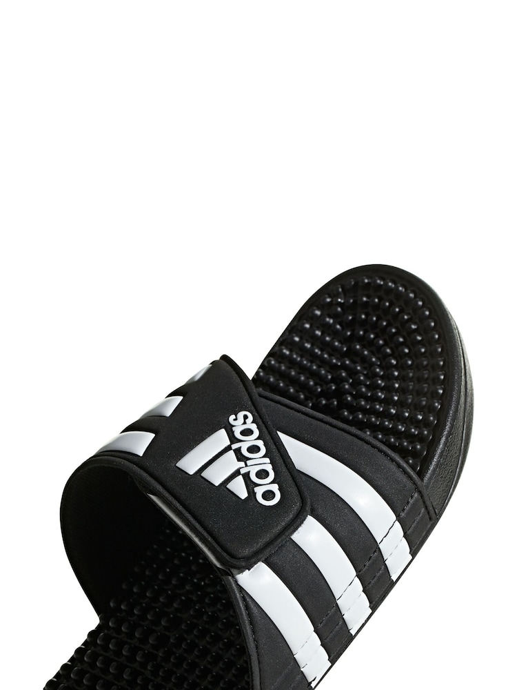 adidas Black/white Sportswear Adissage Slides - Image 7 of 9