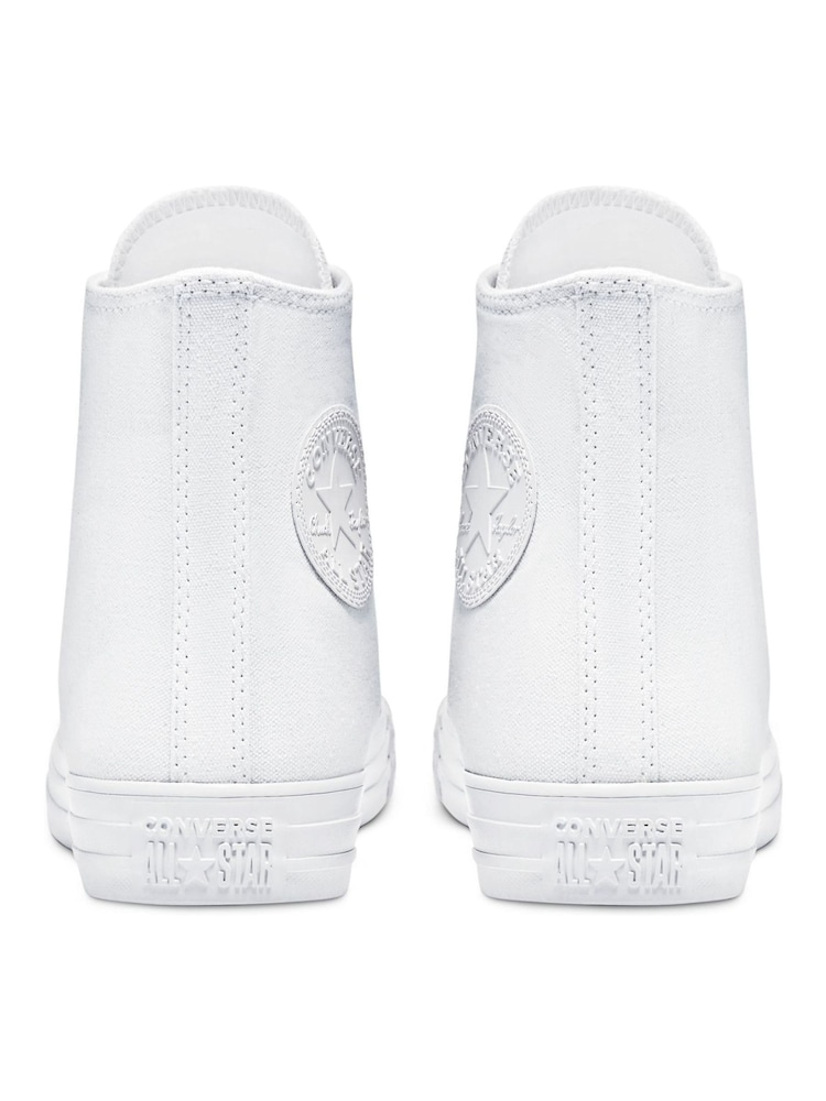Converse White High Top Trainers - Image 8 of 9