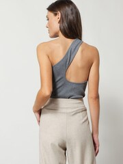 Line & Dot Grey Mila Knit Tank - Image 4 of 4