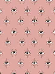 furn. Pink Theia Abstract Foil Wallpaper - Image 1 of 1