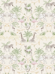 furn. Natural Serengeti Animals Wallpaper - Image 1 of 1