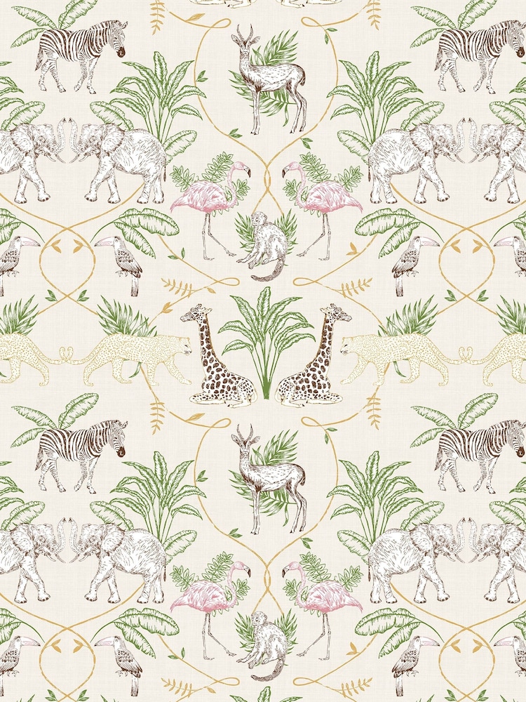 furn. Natural Serengeti Animals Wallpaper - Image 1 of 1