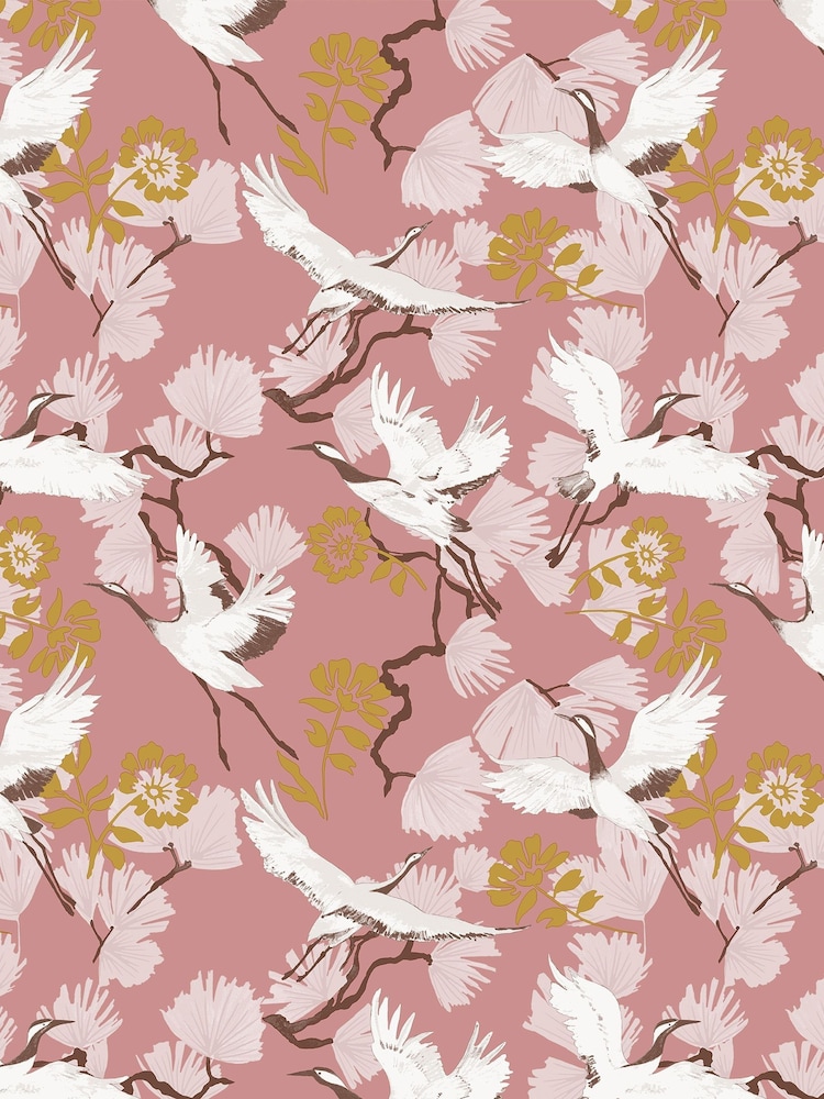 furn. Blush Pink Demoiselle Botanical Wallpaper - Image 1 of 1