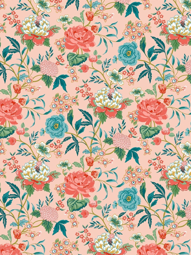 furn. Pink Azalea Bright Blooms Wallpaper - Image 1 of 1