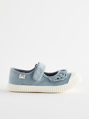 Blue Ruffle Mary Jane Shoes - Image 2 of 6