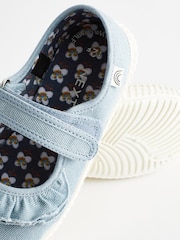 Blue Ruffle Mary Jane Shoes - Image 3 of 6