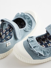 Blue Ruffle Mary Jane Shoes - Image 5 of 6