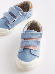 Blue Denim Standard Fit (F) Machine Washable Trainers - Image 4 of 6