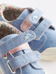 Blue Denim Standard Fit (F) Machine Washable Trainers - Image 5 of 6