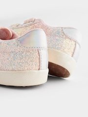 Pink Standard Fit (F) Glitter Star Trainers - Image 10 of 11