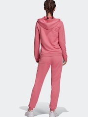 adidas Pink Essentials Logo French Terry Tracksuit - Image 2 of 7