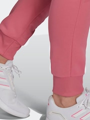 adidas Pink Essentials Logo French Terry Tracksuit - Image 4 of 7