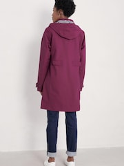 Seasalt Cornwall Tall Blue Coverack Waterproof Coat - Image 2 of 6