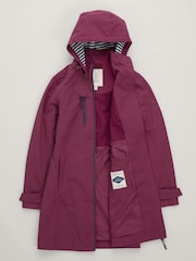 Seasalt Cornwall Tall Blue Coverack Waterproof Coat - Image 4 of 6