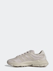 adidas Originals Grey Ozweego Pure Trainers - Image 2 of 7