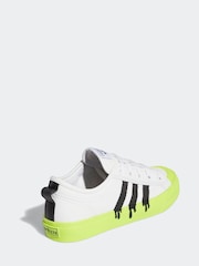 adidas Originals White Nizza Trainers - Image 4 of 7