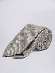 MOSS Brown Textured Tie - Image 2 of 2