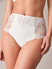 B by Ted Baker Ivory White Bridal Tummy Control High Waisted Knickers - Image 1 of 6
