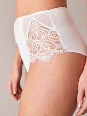 B by Ted Baker Ivory White Bridal Tummy Control High Waisted Knickers - Image 3 of 6