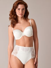 B by Ted Baker Ivory White Bridal Tummy Control High Waisted Knickers - Image 5 of 6