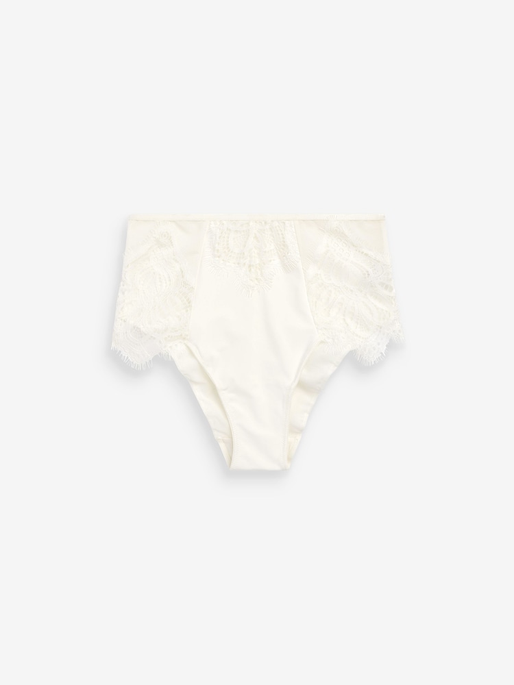 B by Ted Baker Ivory White Bridal Tummy Control High Waisted Knickers - Image 6 of 6