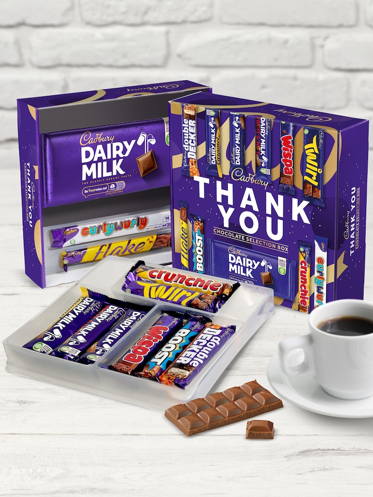 Cadbury Thank You Double Deck Chocolate Selection Box - Image 1 of 3 Cadbury Thank You Double Deck Chocolate Selection Box - Image 1 of 3