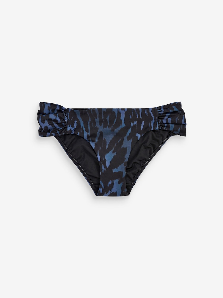 Marineblau/Animal - Mint Bikinislip aus Samt mit gerüschter Seite - Bild 7 von 7 Marineblau/Animal - Mint Bikinislip aus Samt mit gerüschter Seite - Bild 7 von 7