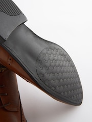 Tan Brown Brogue Shoes - Image 5 of 6