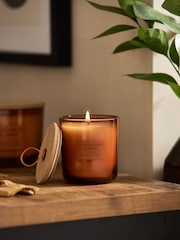 Amber Orange Bronx Sandalwood and Amber Scented Single Wick Candle - Image 1 of 4