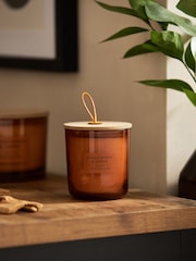 Amber Orange Bronx Sandalwood and Amber Scented Single Wick Candle - Image 2 of 4