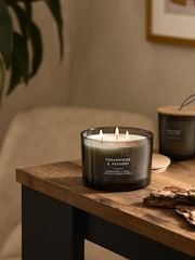Grey Bronx Cedarwood and Vetiver Scented 3 Wick Candle - Image 1 of 3