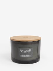 Grey Bronx Cedarwood and Vetiver Scented 3 Wick Candle - Image 3 of 3