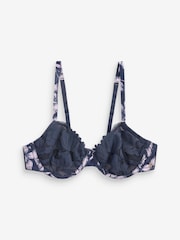 B By Ted Baker Ungepolsterter Bügel-BH, Marineblau/Flieder-Violett - Bild 8 von 8