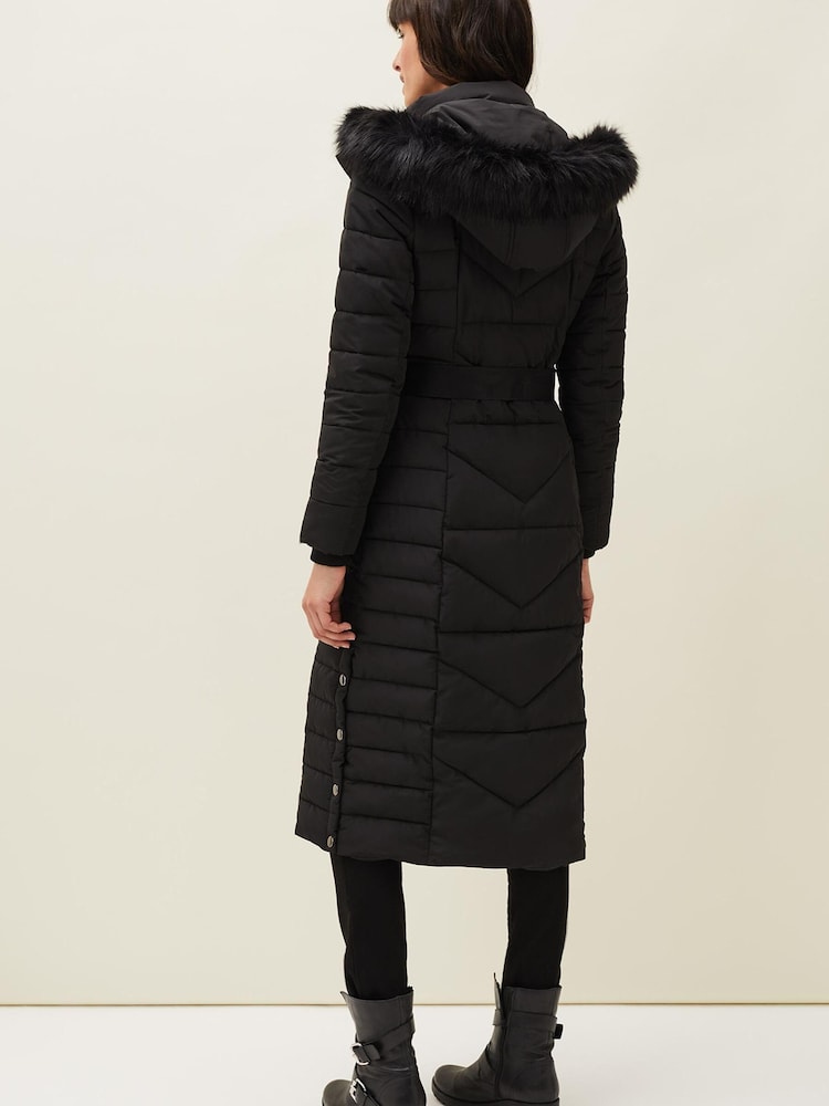 Phase Eight Black Georgie Maxi Puffer Coat - Image 2 of 8 Phase Eight Black Georgie Maxi Puffer Coat - Image 2 of 8