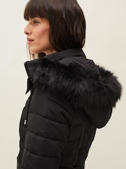 Phase Eight Black Georgie Maxi Puffer Coat - Image 6 of 8