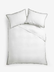 Conjunto de funda de edredón y funda de almohada de tejido con alto contenido en algodón - Imagen 4 de 4