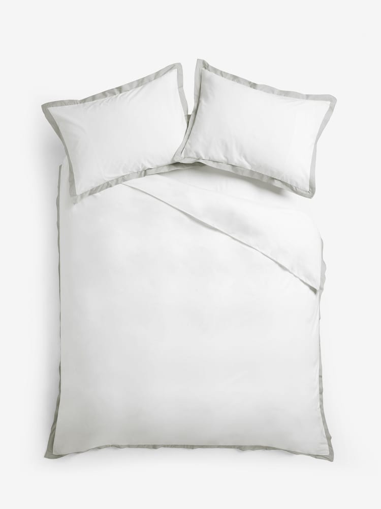 Conjunto de funda de edredón y funda de almohada de tejido con alto contenido en algodón - Imagen 4 de 4