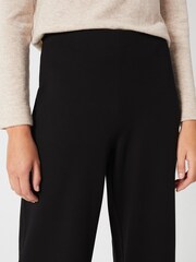 Hobbs Black Petite Pippa Wide Trousers - Image 3 of 4