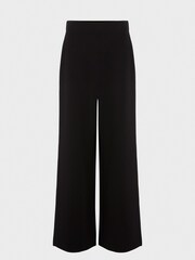 Hobbs Black Petite Pippa Wide Trousers - Image 4 of 4
