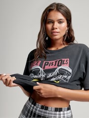 Superdry Black/Yellow Sex Pistols Limited Edition Band T-Shirt - Image 3 of 4