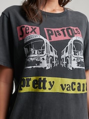 Superdry Black/Yellow Sex Pistols Limited Edition Band T-Shirt - Image 4 of 4