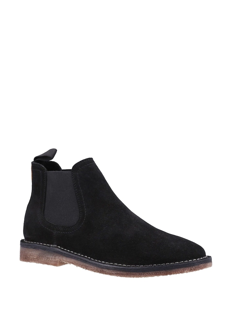 Черный - Кожаные ботинки челси Hush Puppies Shaun - Изображение 2 из 4