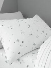 Bianca Grey Kids Stars 100% Cotton Duvet Cover And Pillowcase Set - Image 2 of 5