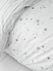 Bianca Grey Kids Stars 100% Cotton Duvet Cover And Pillowcase Set - Image 3 of 5