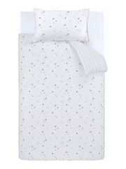 Bianca Grey Kids Stars 100% Cotton Duvet Cover And Pillowcase Set - Image 5 of 5