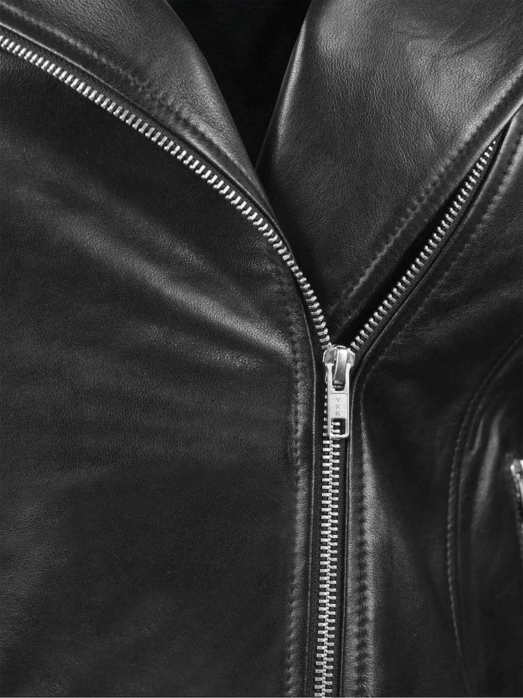 Live Unlimited Black Curve Leather Jacket - Image 10 of 10 Live Unlimited Black Curve Leather Jacket - Image 10 of 10