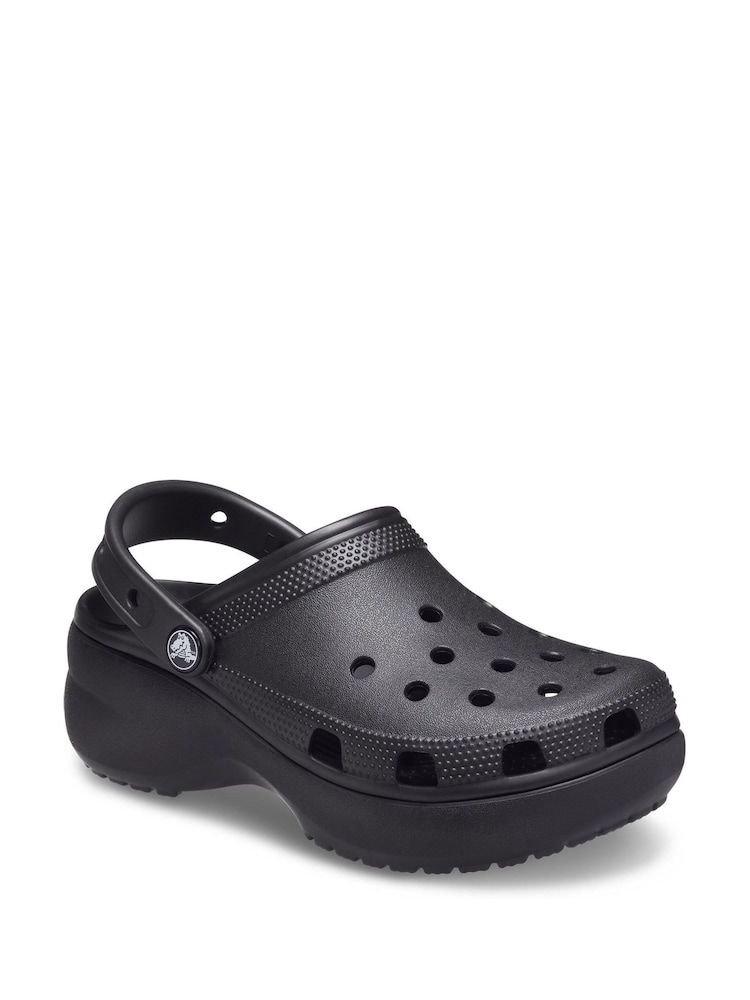 Crocs Black Classic Platform Clogs - Image 3 of 6