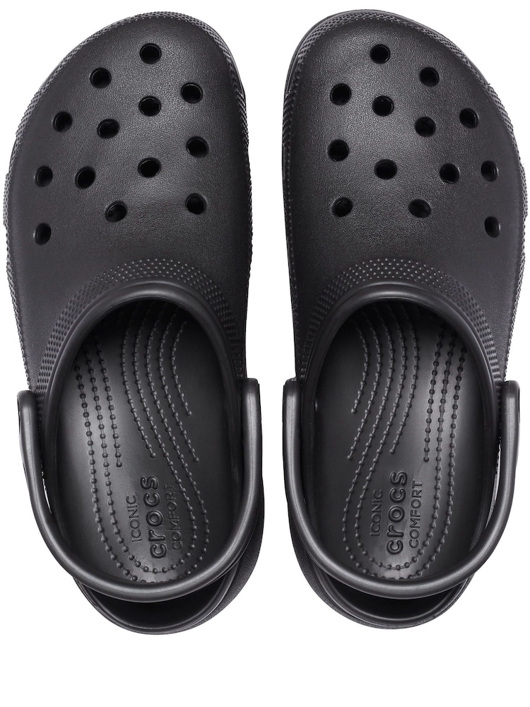 Crocs Black Classic Platform Clogs - Image 4 of 6