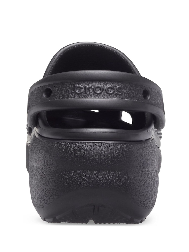 Crocs Black Classic Platform Clogs - Image 5 of 6